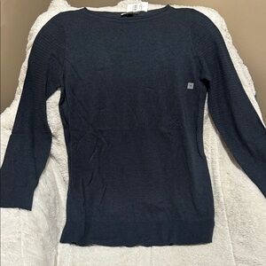 LOFT Dark Blue Crew Neck Sweater